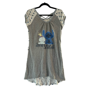 Disney Blue and Gray Lilo & Stitch Nightgown